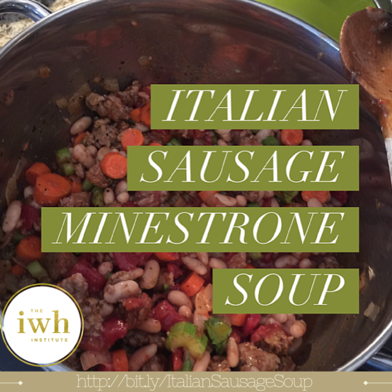 Healthy Comfort Food Italian Sausage Minestrone Soup Recipe
