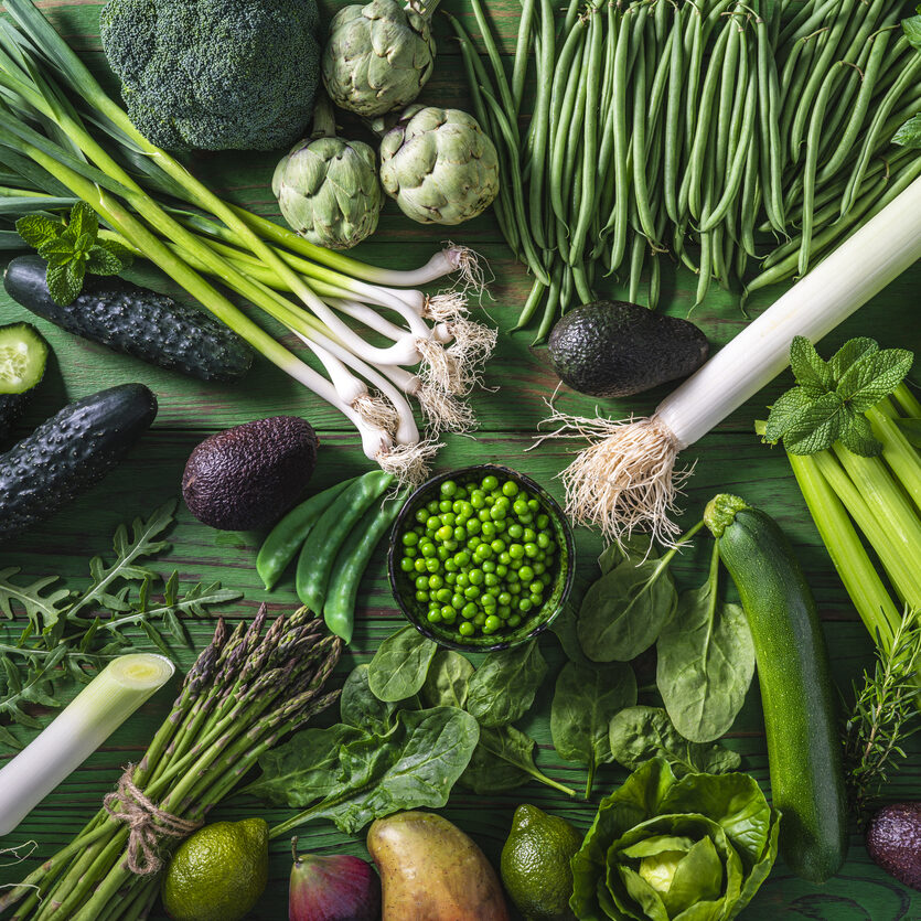 Green vegetables for functional nutrition