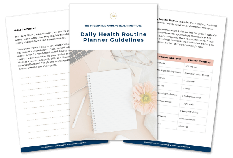IWHI Daily Health Routine Planner Guideline 2