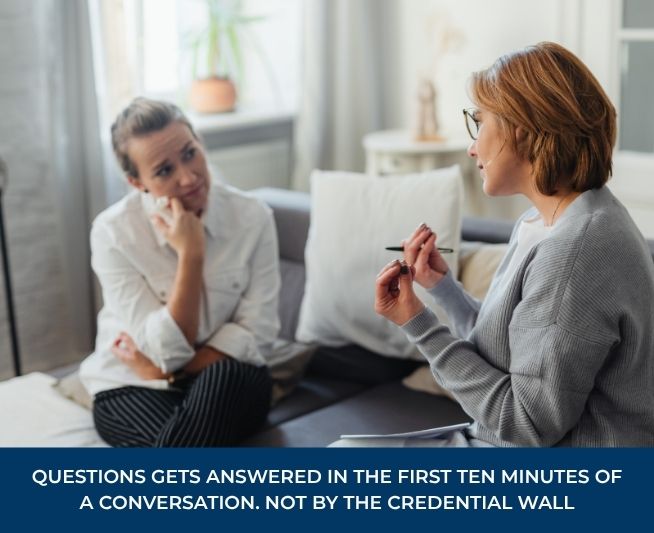 Questions do not get answered by menopause credentials